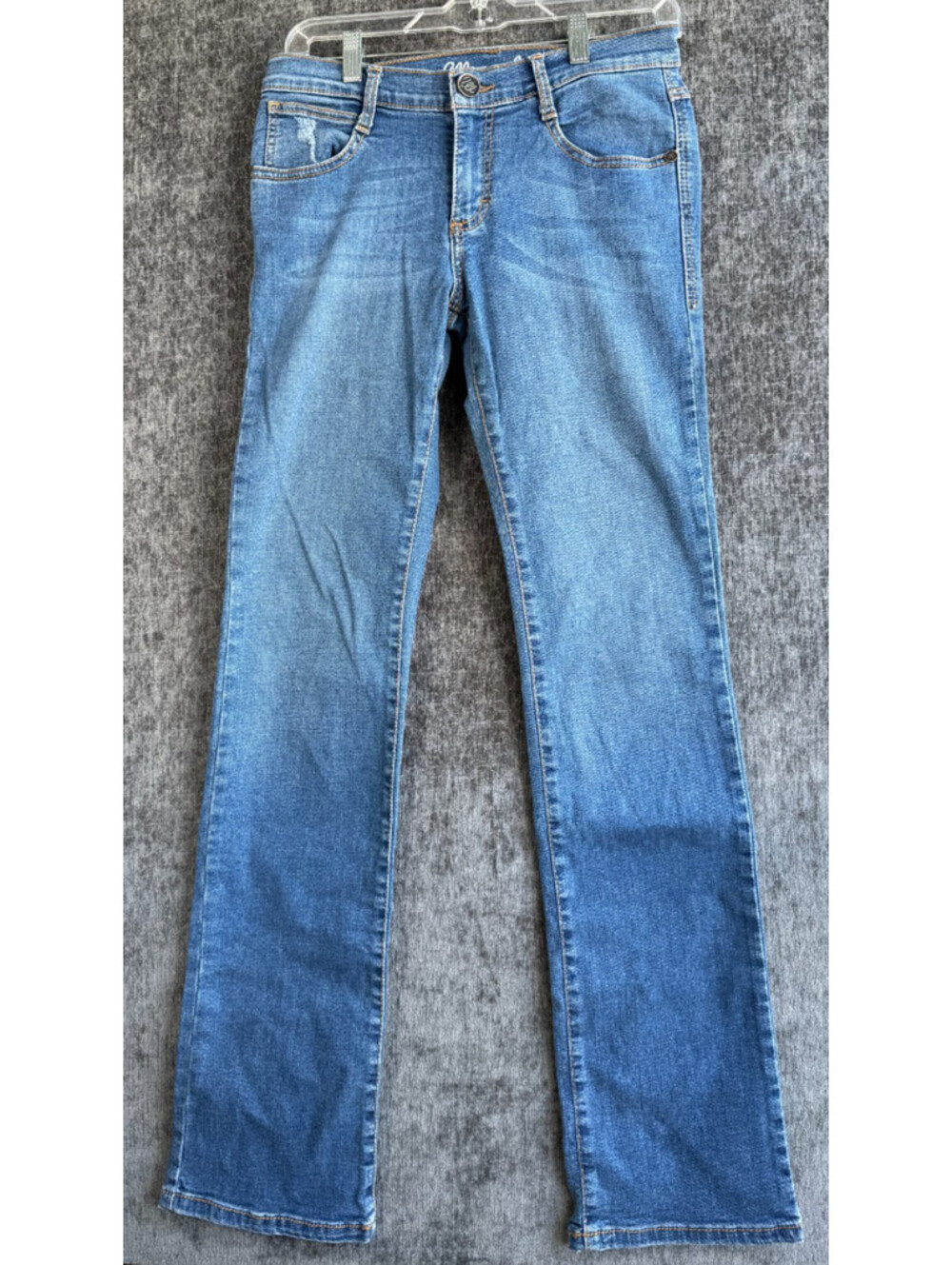 Wrangler Western Jeans Womens 9 Blue Denim Longhorn Steer Skull Pocket Bootcut
